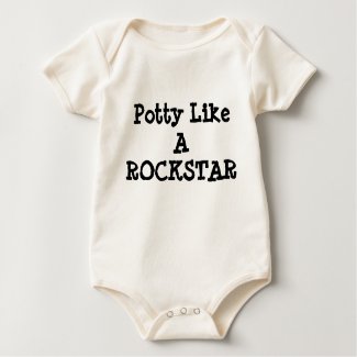 Potty Like A ROCKSTAR infant onsie shirt