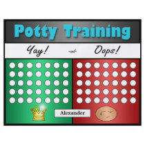 Potty Training Charts for Difficult Trainers Flyer
