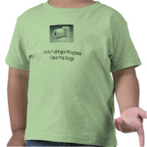 Potty Training in Progress: Clear the Way! t-shirts by champagne60 Potty Training in Progress: Clear the Way! t-shirts