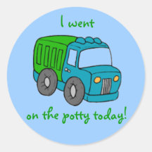 Potty Training Reward Sticker--Truck