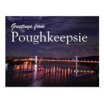 Poughkeepsie at night postcards