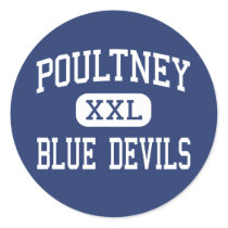 Poultney - Blue Devils - High - Poultney Vermont stickers by customteamsportswear Poultney - Blue Devils - High - Poultney Vermont stickers