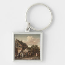 Poultry Market by a Church Key Chains