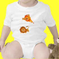 Pouncing and Pounced!! Cartoon Lions Baby t-shirts by Lioness_Graphics Pouncing and Pounced!! Cartoon Lions Baby t-shirts
