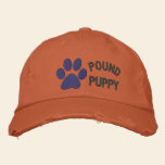 "Pound Puppy" embroidered hats
