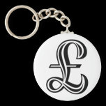 Pound Sign - Black keychains