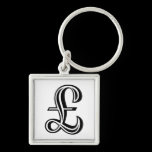 Pound Sign - Black keychains