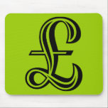 Pound Sign - Black mousepads