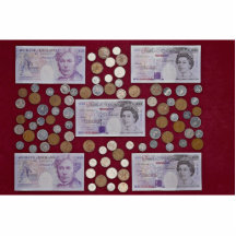 Pounds and pence acrylic cut outs