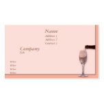 Pouring Champagne business cards