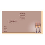 Pouring Champagne business cards