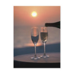 Pouring champagne post cards