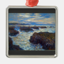 Pourville by Claude Monet Christmas Ornament