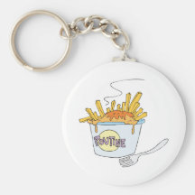 poutine keychain