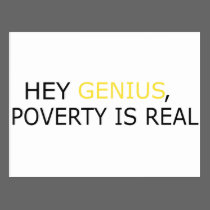 Poverty Is Real postcards
