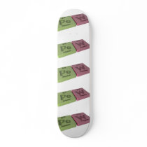 Pow as Po Polonium and W Tungsten Custom Skateboard