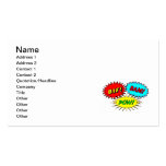 Pow Bif Bam Business Cards