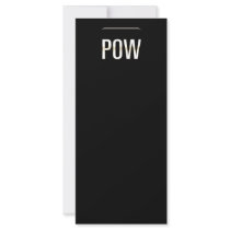 Pow Block Custom Rack Card