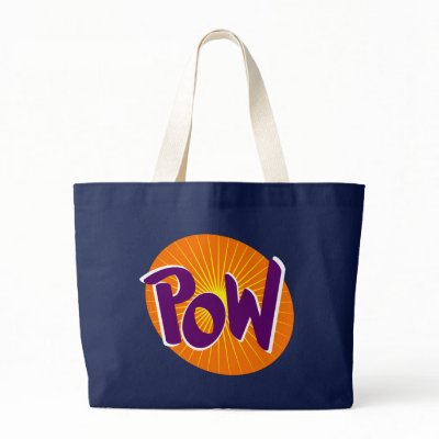 POW COMIC BOOK EXPLOSION BAG by dgpaulart