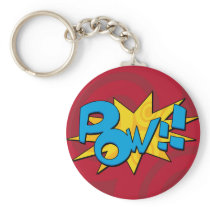 Pow Comic Book Keychain