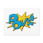 Pow Comic Book Postcard