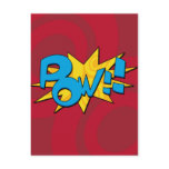 Pow Comic Book Postcard
