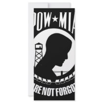 POW-MIA Flag Full Color Rack Card