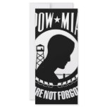 POW-MIA Flag Full Color Rack Card