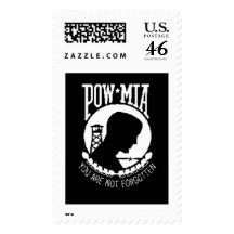 POW-MIA Flag Stamp
