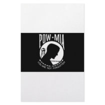 POW+MIA Flag Stationery Paper