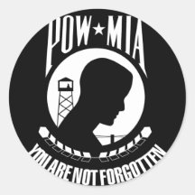 POW*MIA Flag Sticker