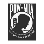 POW MIA Postcard