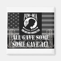 POW-MIA REFRIGERATOR MAGNET