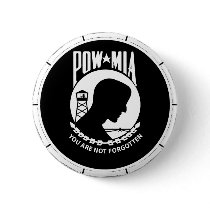 POW/MIA Round - Bamboo Frame buttons by carlj56 POW/MIA Round - Bamboo Frame buttons