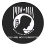POW MIA ROUND STICKERS