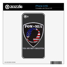 POW MIA - Shield iPhone 4 Skins