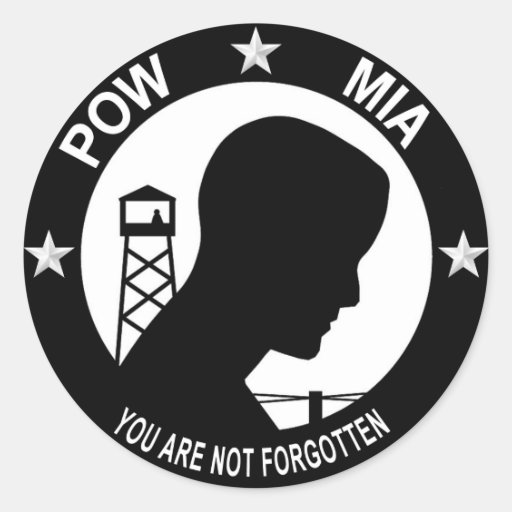 POW MIA Sticker : Zazzle