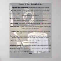 POW/MIA table Posters