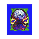 POW!! Money blows up BLUE CANVAS Canvas Prints