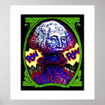POW!! Money blows up POSTER black background cheap