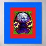 POW!! Money blows up POSTER black red blue ch