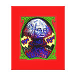 POW!! Money blows up RED CANVAS Stretched Canvas Print