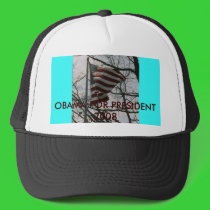 POW!!!!, OBAMA FOR PRESIDENT 2008 hats