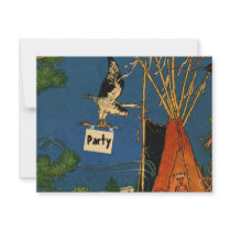 POW-WOW BIRTHDAY PARTY INVITATION ~ EZ2 CUSTOMIZE