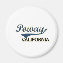 Poway California City Classic Refrigerator Magnet