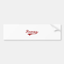 Poway California Classic Design Bumper Stickers