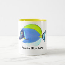 Powder Blue Tang Mug by fishlore Powder Blue Tang Mug