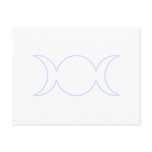 Powder Blue Triple Goddess Outline Postcard
