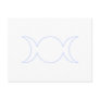 Powder Blue Triple Goddess Outline Postcard