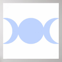 Powder Blue Triple Goddess Poster